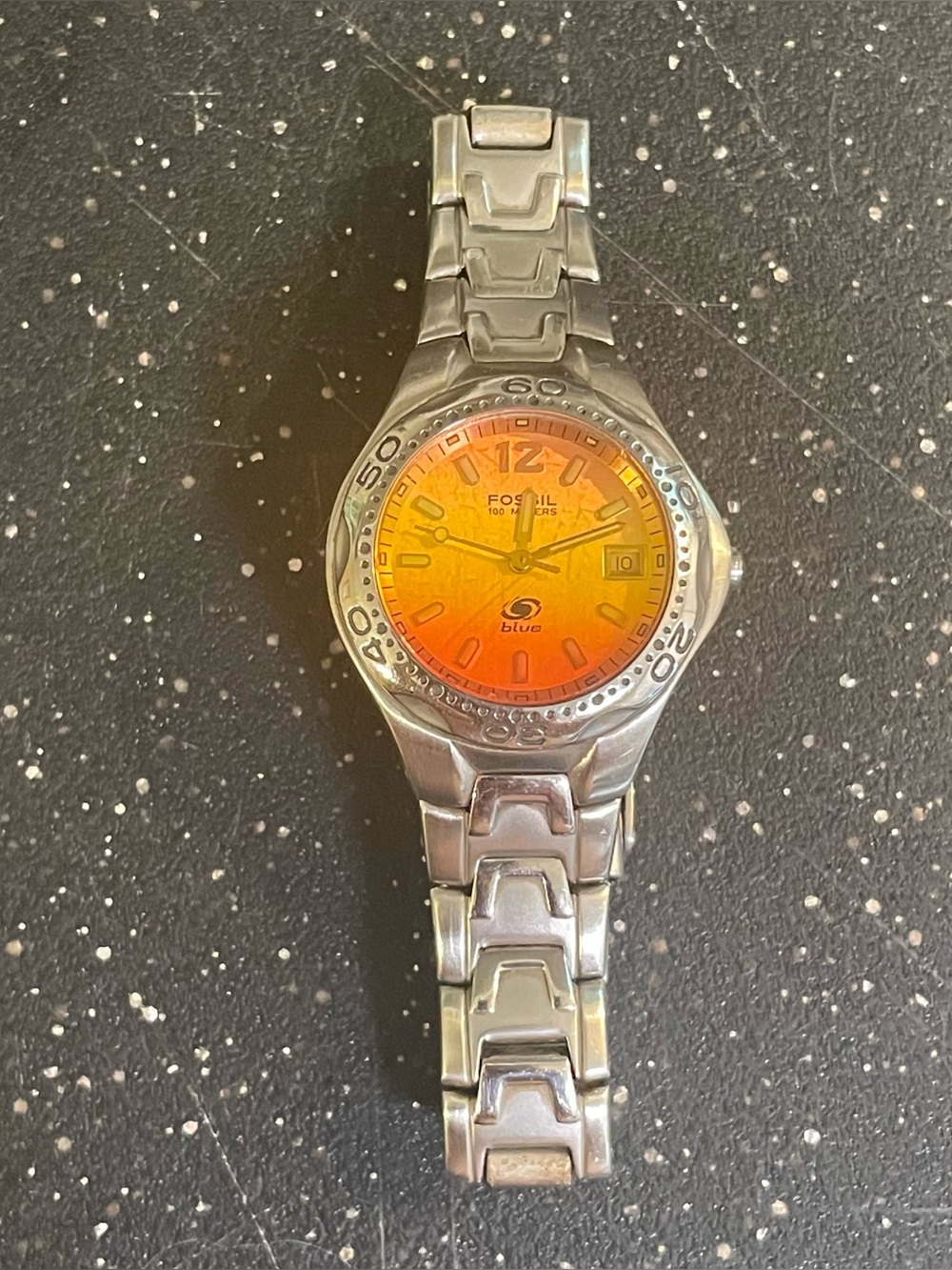 Vintage Y2K Fossil Blue Women’s Watch (AM-3633)